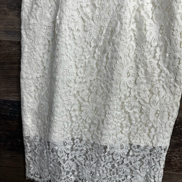Lulu's Ivory Lace Midi Dress - Picture 2 of 12